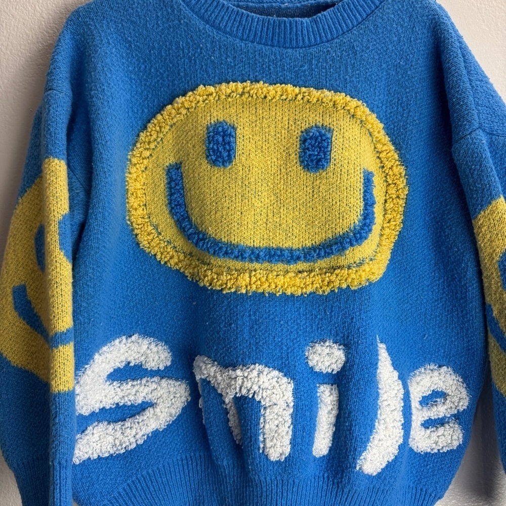 Smile Vintage Sweater 90s - Picture 2 of 7